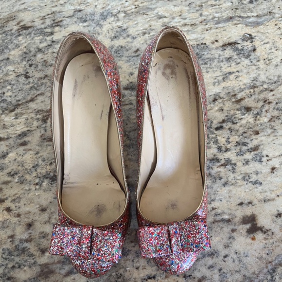 Kate spade krysta bow glitter pump size 9 - Picture 4 of 4